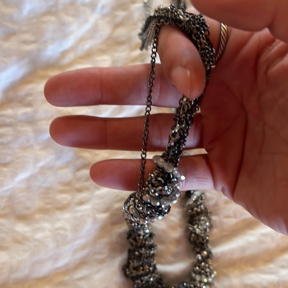 Set of 3x pieces, grey/silver tone jewelry - Picture 6 of 7